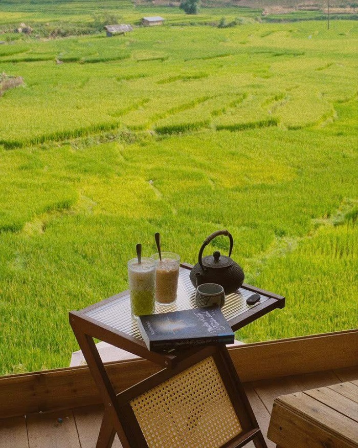 Lá Coffee Sapa góc nào cũng chill