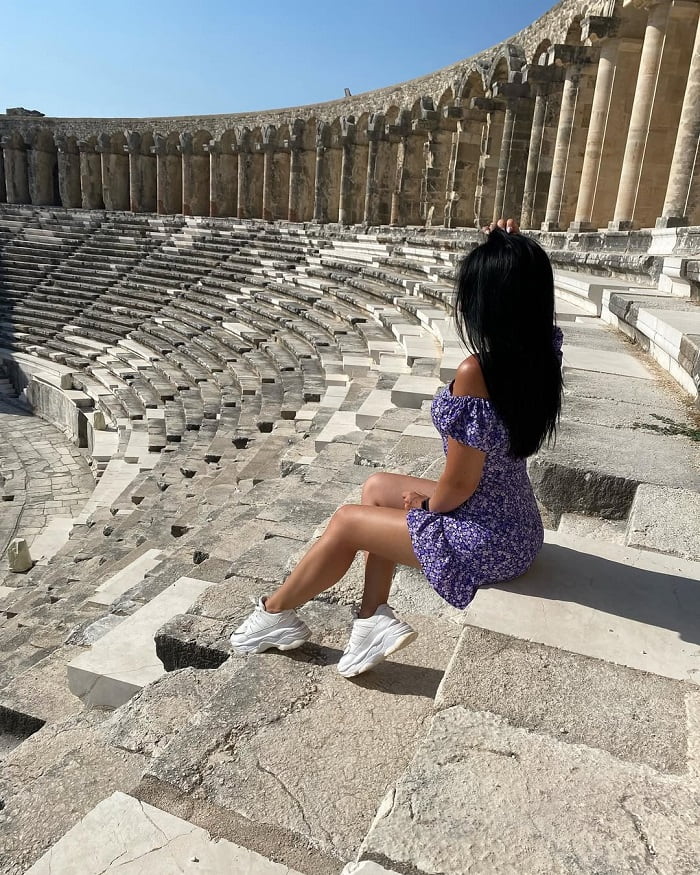 Check in nhà hát La Mã Aspendos Thổ Nhĩ Kỳ