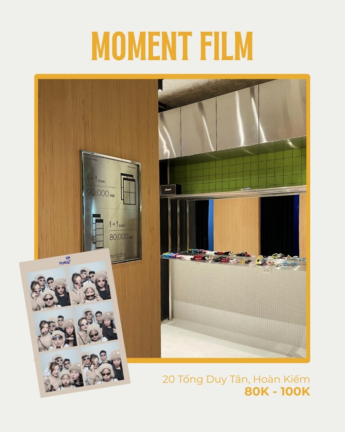 tiệm photobooth ở Hà Nội - Moment film