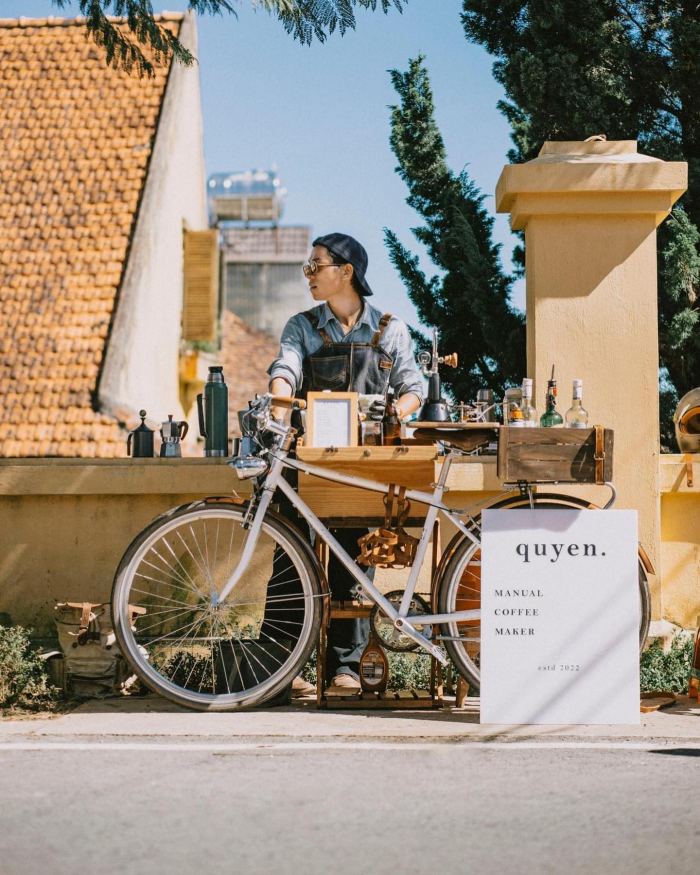 toạ độ check-in ở đường Cô Giang Đà Lạt Quyen cafe