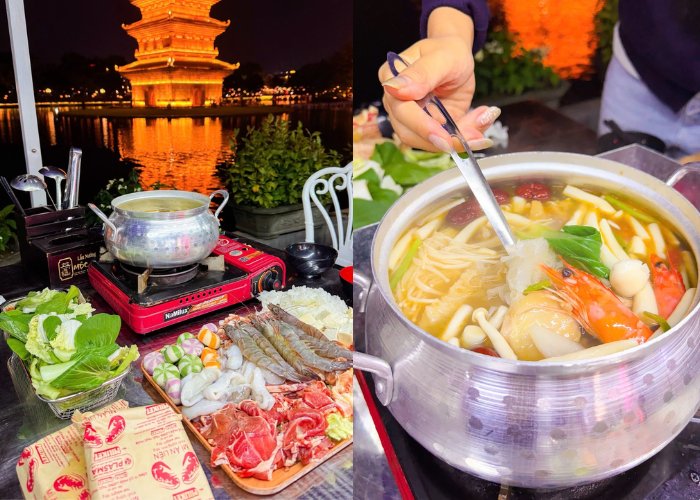 Phố cổ Hoa Lư về đêm đừng quên thưởng thức ẩm thực ngắm hồ Kỳ Lân - Ảnh: Phố cổ Hoa Lư - Ninh Bình