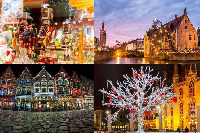 Thành phố Bruges Bỉ mùa Giáng Sinh