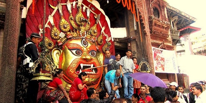 Lễ hội thần mưa Indra Jatra - Lễ hội ở Nepal được yêu thích nhất