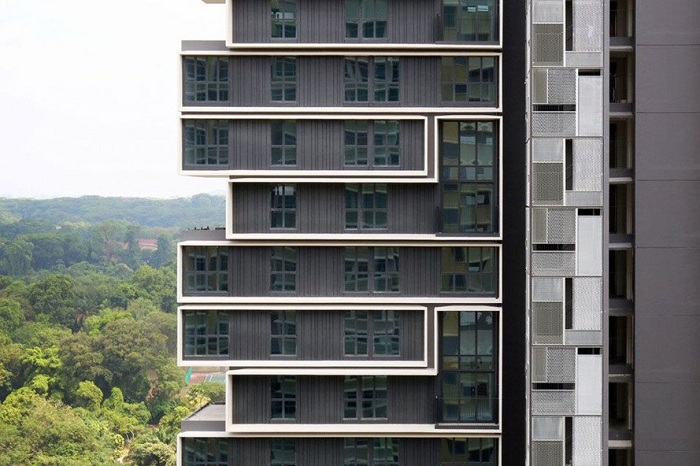 các công trình kiến trúc độc đáo của singapore - chugn cư Sky Terrace