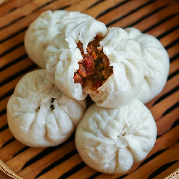 Bánh bao xá xíu - Món ăn vặt ở Hồng Kông