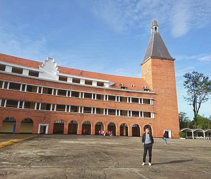 Dalat College of Education - spacious school yard