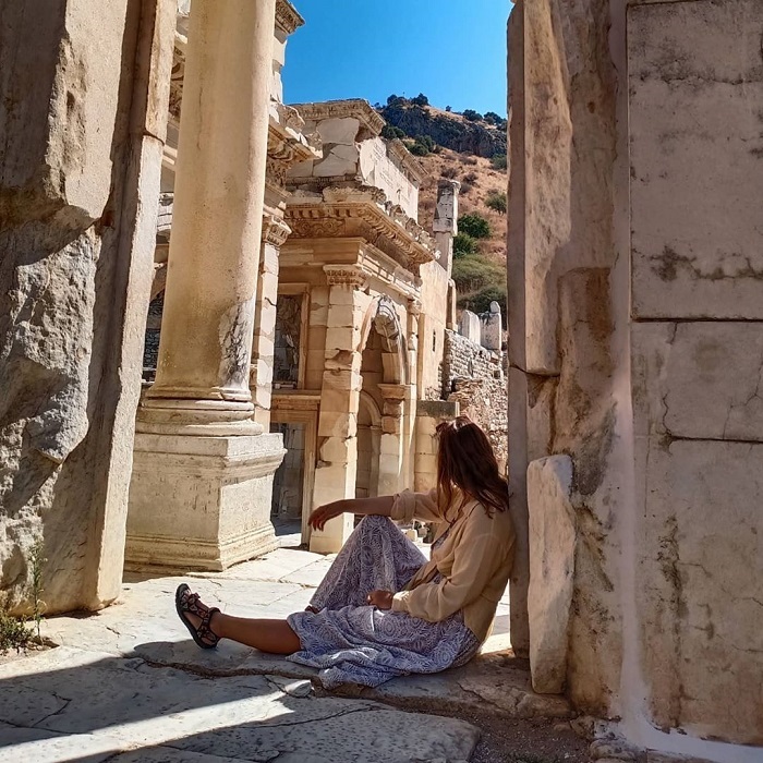 thư viện Celsus Ephesus điển đến ấn tượng ở Thổ Nhĩ Kỳ