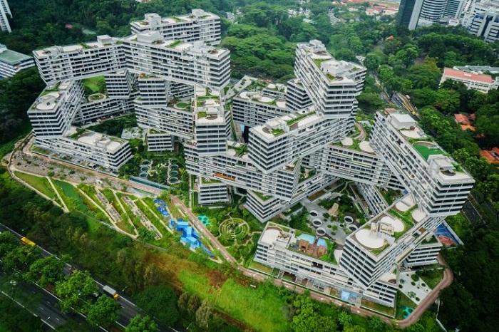 Choáng ngợp trước các công trình kiến trúc độc đáo của Singapore - chung cư The Interlace