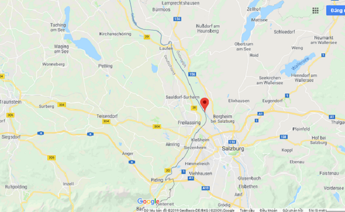 Dòng sông Salzach nước Áo - cách di chuyển