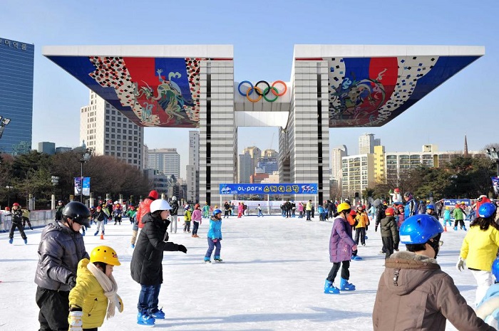 Giáng sinh ở Hàn Quốc - trải nghiệm trượt băng