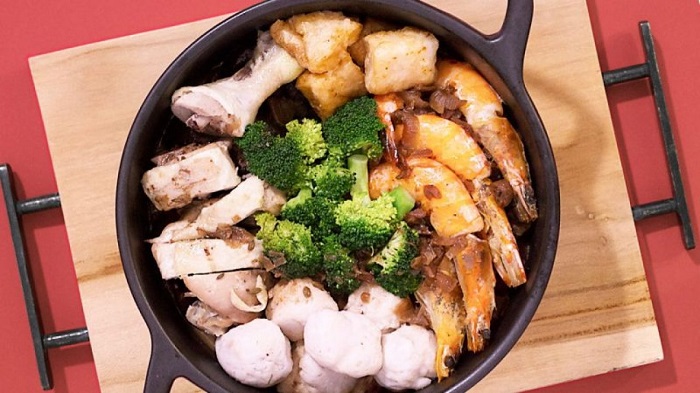 Lẩu khô Poon Choi - Món ăn vặt ở Hồng Kông