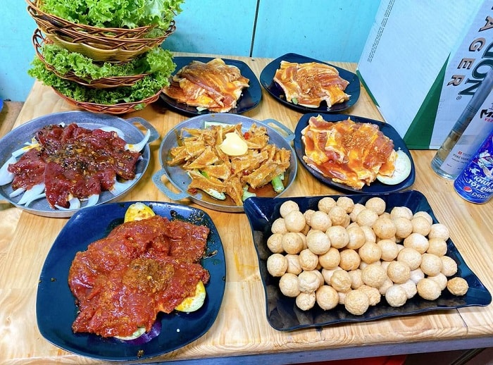 Di Linh's delicious food - Grilled Choen food