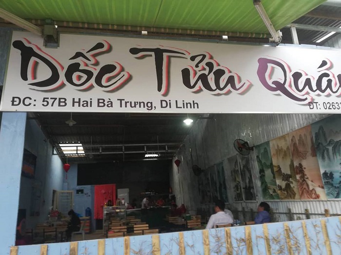 quán ăn ngon Di Linh - không gian bình dị Dốc Tữu Quán 