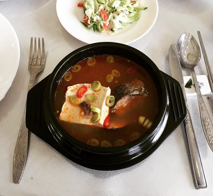 súp cá đối xám - kinh nghiệm du lịch Bình Nhưỡng về món ăn ngon 