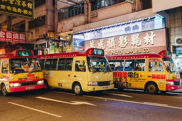 Xe bus mini - Phương tiện đi lại ở Hồng Kông