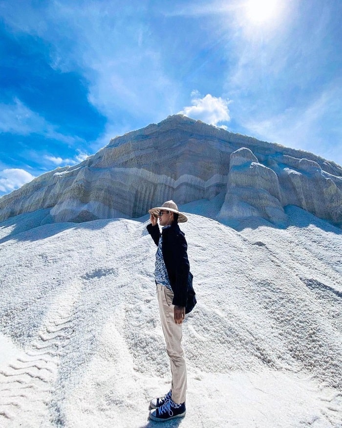 Cánh đồng muối Đầm Vua - một trong những cánh đồng muối ở Ninh Thuận độc đáo 