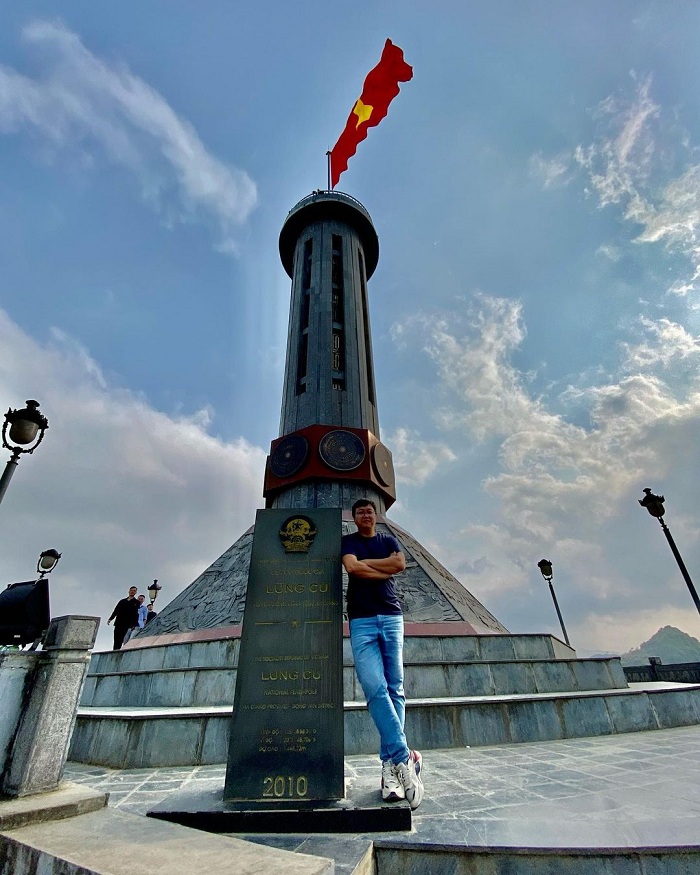 Lung Cu is a famous Vietnamese flagpole in Ha Giang province