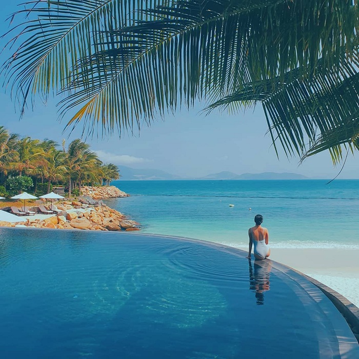 Amiana Resort Nha Trang is home to a beautiful infinity pool in central Vietnam
