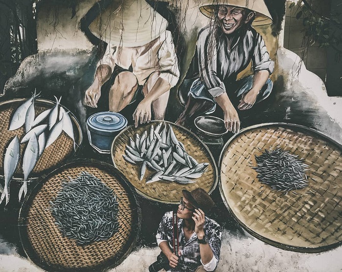 Canh Duong is a beautiful mural village in Vietnam