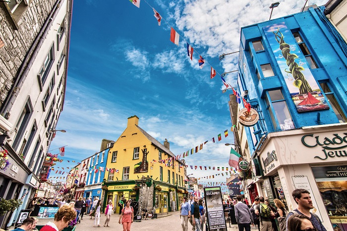 Thành phố Galway - con đường đại tây dương ở Ireland