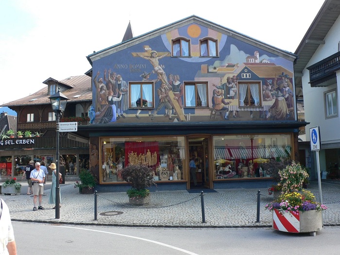 Luftmalerei có trên mặt tiền của những ngôi nhà -  trải nghiệm du lịch Berchtesgaden