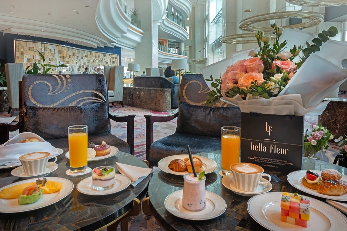 Sảnh đợi sang trọng - trải nghiệm khách sạn Shangri La Dubai
