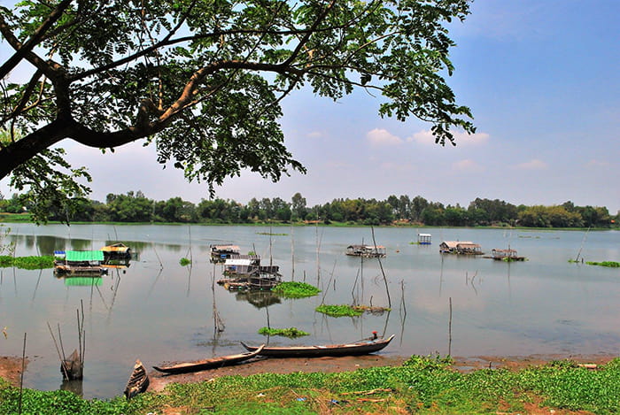 check in Búng Bình Thiên An Giang - Hồ nước trong xanh