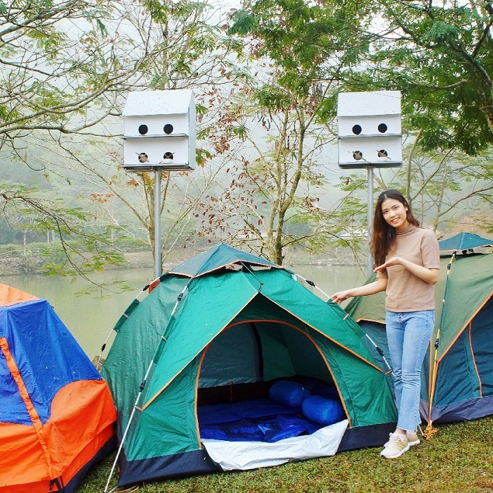 Joy Camping Hòa Bình trang bị đủ lều trại 