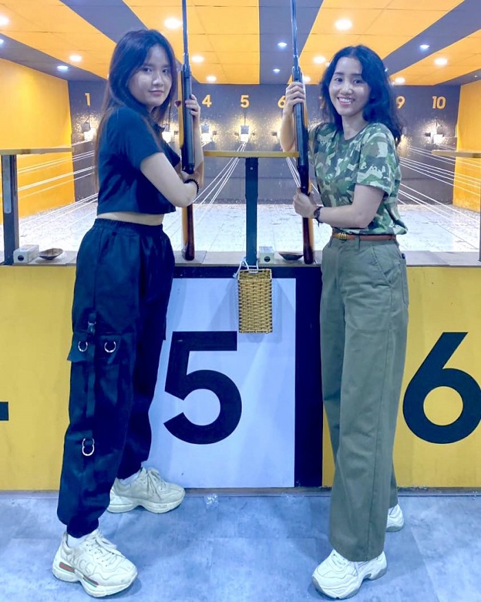 Khu bắn súng Saigon Sniper - điểm đến hấp dẫn các bạn nữ bắn súng