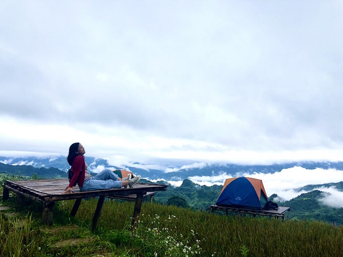 Khu cắm trại Nà Bai mang vẻ đẹp của sự an nhiên, trong lành