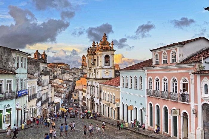 Khu phố Pelourinho là địa danh gần cung điện Rio Branco