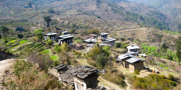 Làng Gasleo là điểm đến khi du lịch Wangdue Phodrang Bhutan