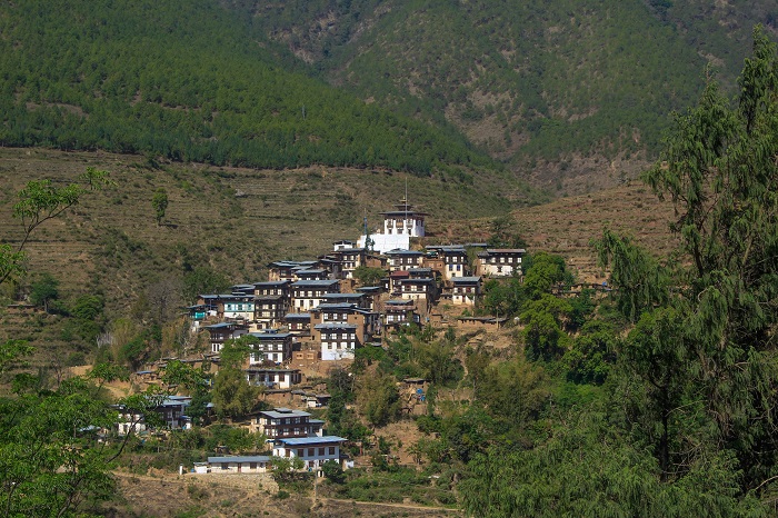 Làng Rinchegang là điểm đến khi du lịch Wangdue Phodrang Bhutan
