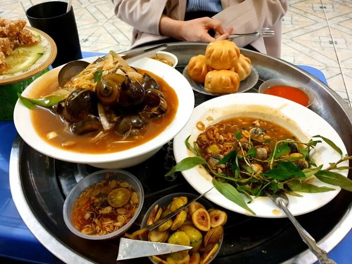 món ăn ngon ở Bắc Ninh - ốc Phù Lưu