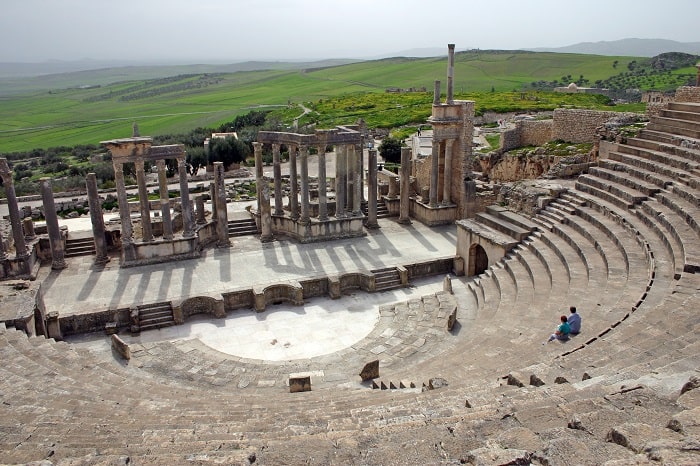 Nhà hát La Mã ở thành cổ Dougga Tunisia