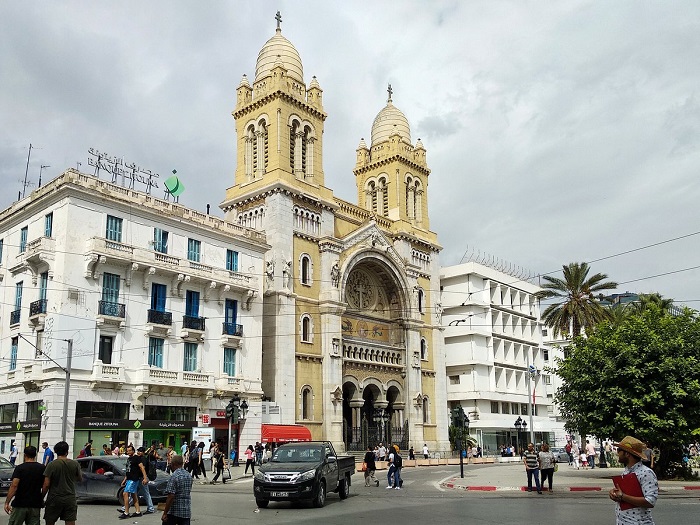 Nhà thờ thánh Vincent De Paul là điểm tham quan ở Thủ đô Tunis Tunisia