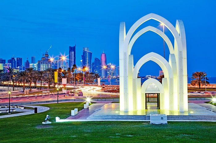 Cổng vòm trong Công viên Al Bidda - Những công viên ở Qatar