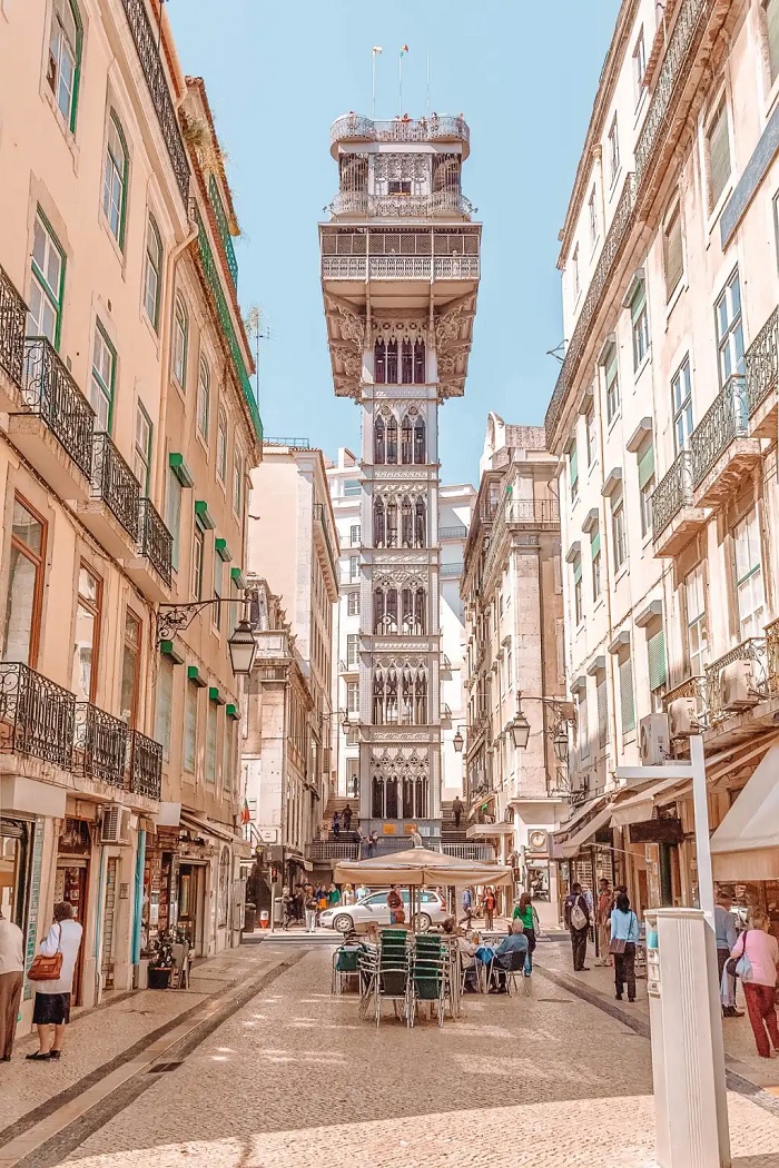 Thang máy Santa Justa -  Du lịch Lisbon