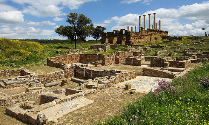 Những thành phố cổ ở Tunisia ngoài thành cổ Dougga Tunisia