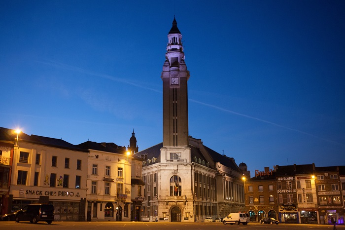 Tháp chuông ở thành phố Charleroi Bỉ