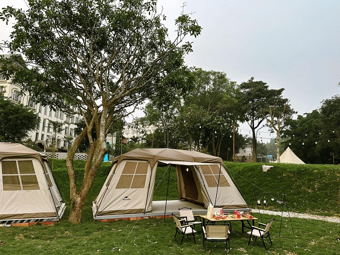 Lcamping Thái Nguyên có hệ thống lều trại đa dạng