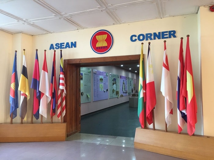 Góc ASEAN bên trong bảo tàng quốc gia Myanmar