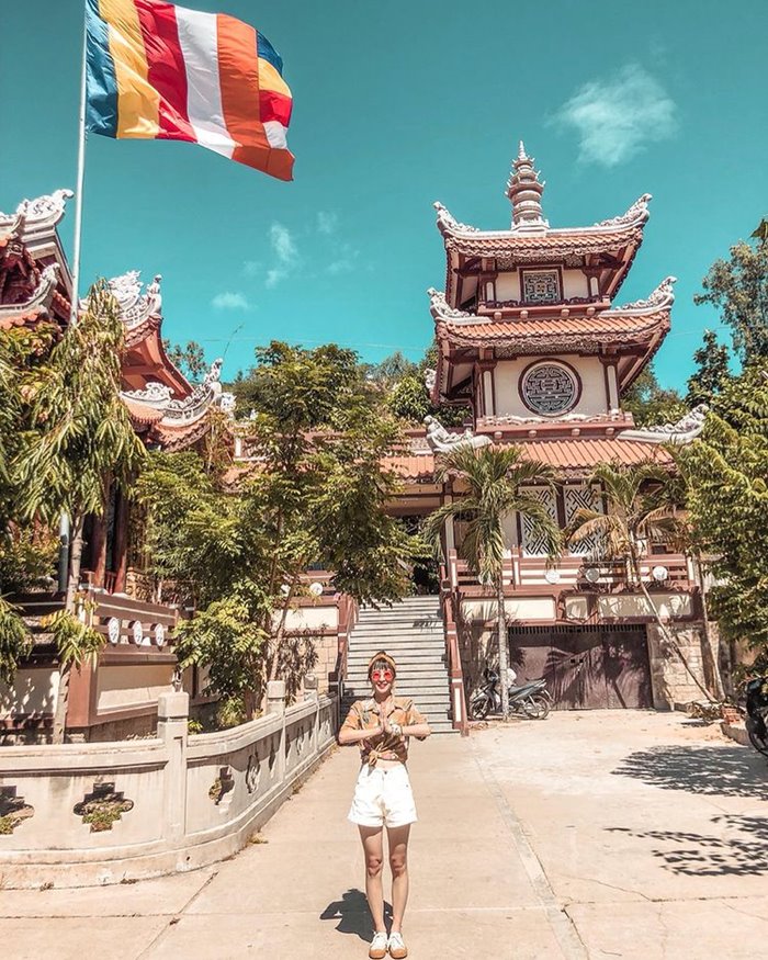 Long Son Pagoda Nha Trang is a tourist attraction near Nha Trang Agarwood Tower
