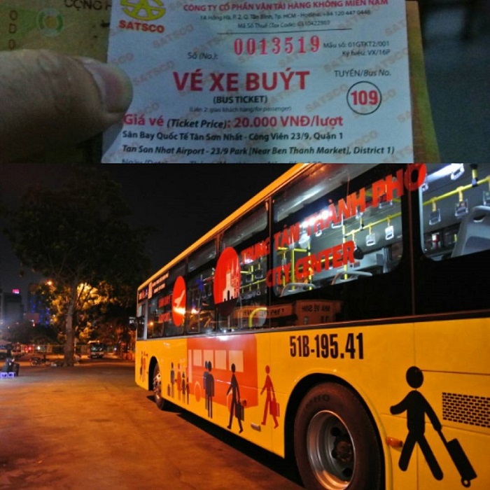 đi xe bus tới công viên 23/9 Sài Gòn 