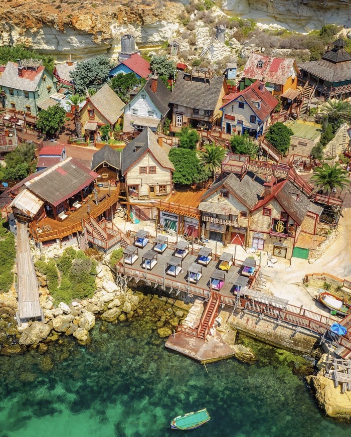 Làng Popeye, ban đầu là bối cảnh của bộ phim âm nhạc 'Popeye' năm 1980