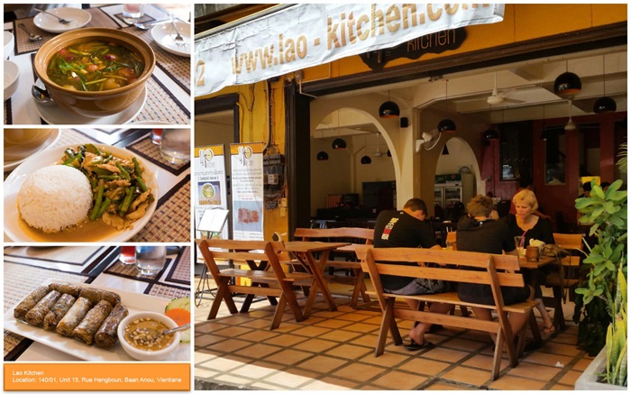 Lao Kitchen - nhà hàng nổi tiếng ở Viêng Chăn 