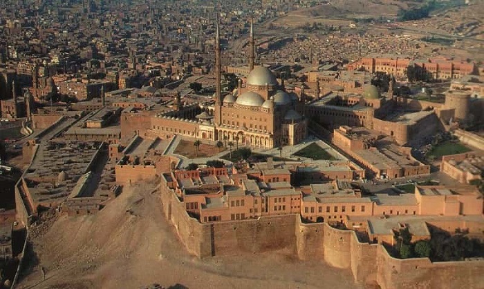 Sân thượng ở thành cổ Saladin