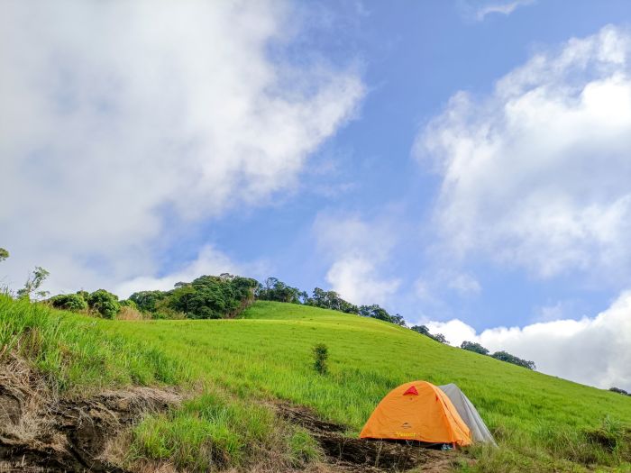 Trekking Ngoc Le mountain and camping