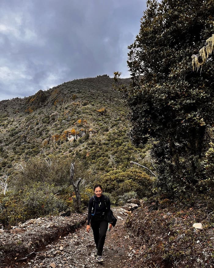 Leo núi ở vườn quốc gia Chirripo Costa Rica 