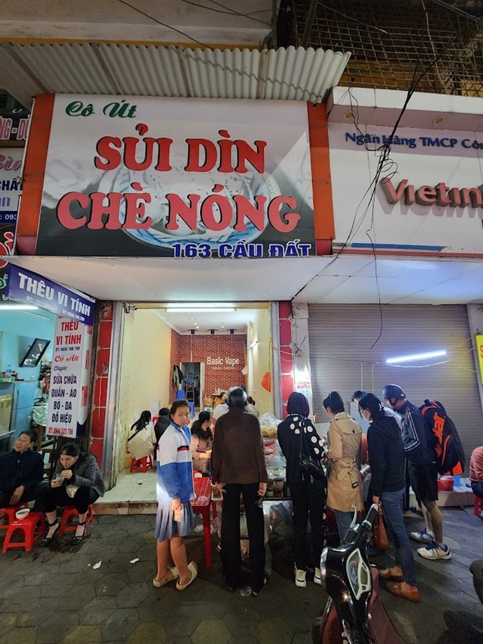 quán ăn vặt ngon ở Hải Phòng - Chè vừng - sủi dìn Cô Út